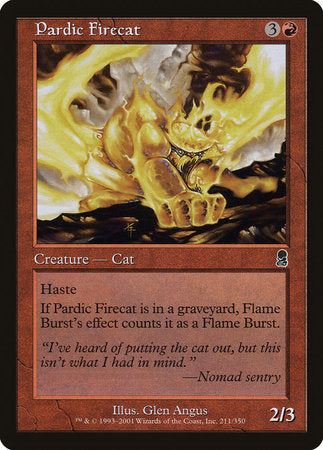 Pardic Firecat [Odyssey] | Rook's Games and More