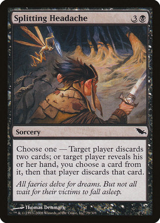 Splitting Headache [Shadowmoor] | Rook's Games and More
