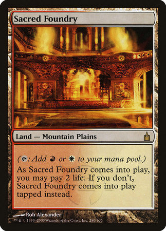 Sacred Foundry [Ravnica: City of Guilds] | Rook's Games and More