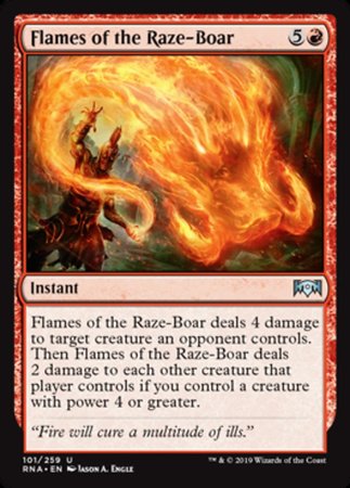 Flames of the Raze-Boar [Ravnica Allegiance] | Rook's Games and More