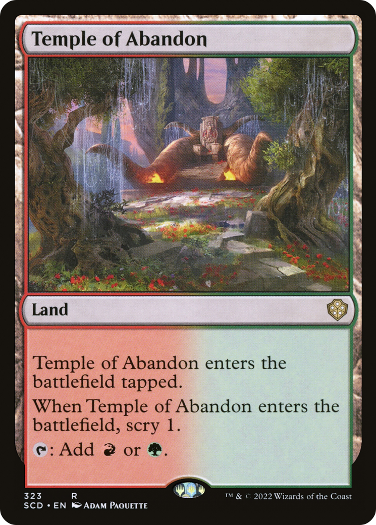 Temple of Abandon [Starter Commander Decks] | Rook's Games and More