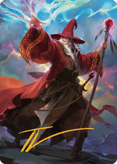 Elminster Art Card (36) (Gold-Stamped Signature) [Commander Legends: Battle for Baldur's Gate Art Series]
