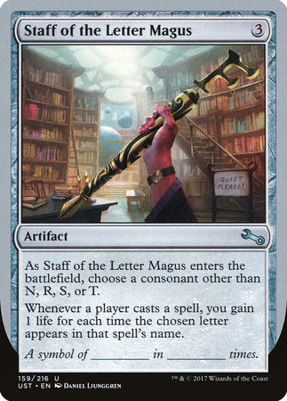 Staff of the Letter Magus [Unstable] | Rook's Games and More