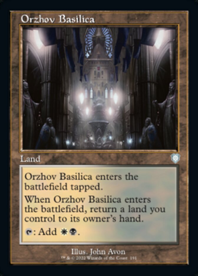 Orzhov Basilica (Retro) [The Brothers' War Commander] | Rook's Games and More