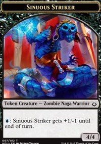 Sinuous Striker // Zombie Double-sided Token [Hour of Devastation Tokens] | Rook's Games and More