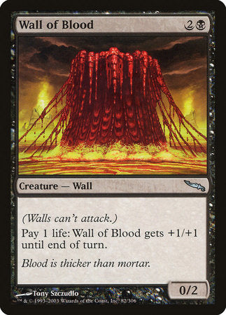 Wall of Blood [Mirrodin] | Rook's Games and More