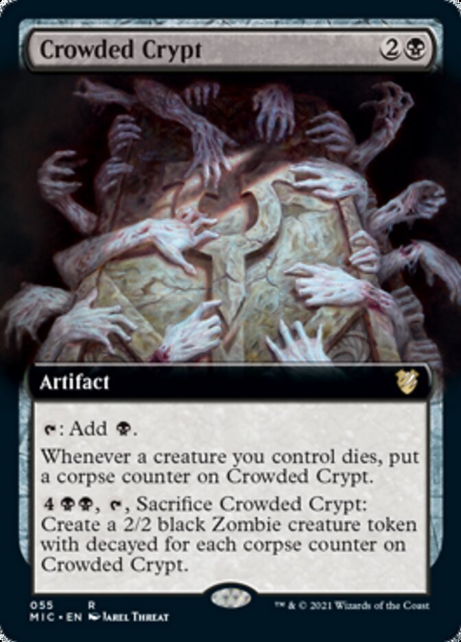 Crowded Crypt (Extended) [Innistrad: Midnight Hunt Commander] | Rook's Games and More