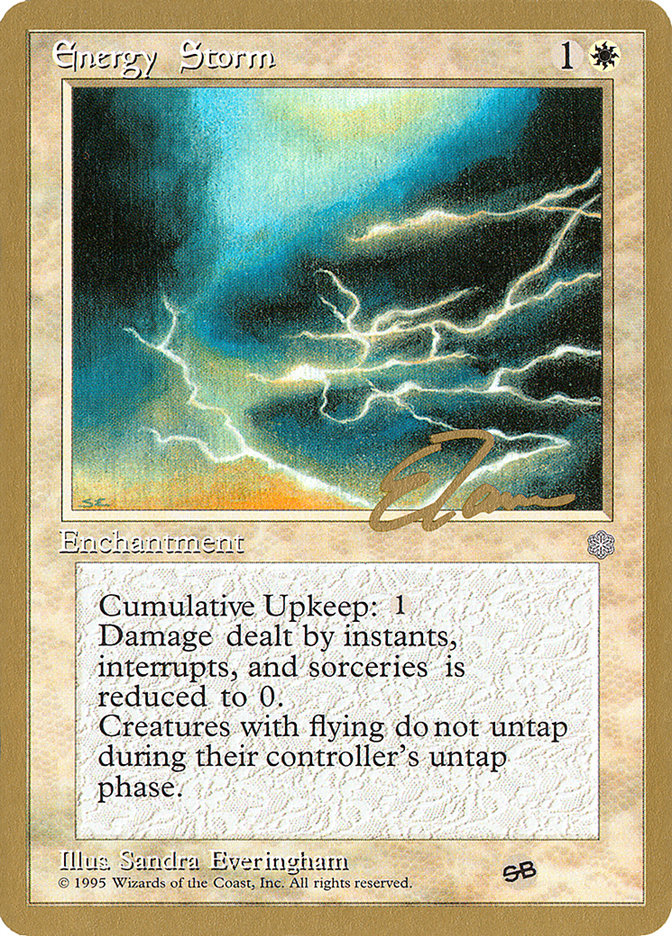 Energy Storm (Eric Tam) (SB) [Pro Tour Collector Set] | Rook's Games and More