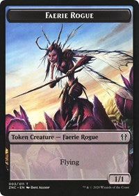 Faerie Rogue // Thopter Double-sided Token [Commander: Zendikar Rising Tokens] | Rook's Games and More