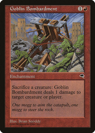 Goblin Bombardment [Tempest] | Rook's Games and More