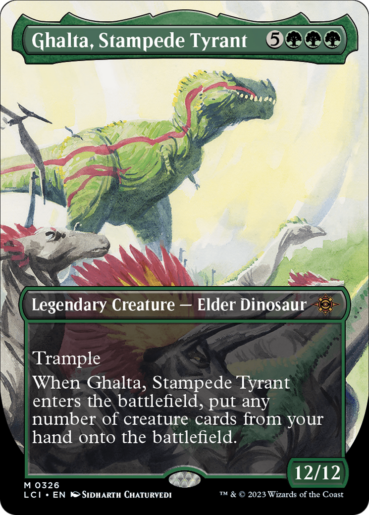 Ghalta, Stampede Tyrant (Borderless) [The Lost Caverns of Ixalan] | Rook's Games and More