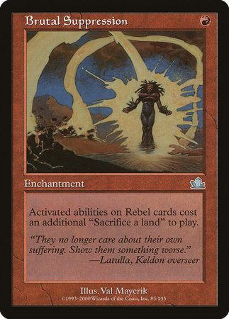 Brutal Suppression [Prophecy] | Rook's Games and More