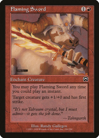 Flaming Sword [Mercadian Masques] | Rook's Games and More