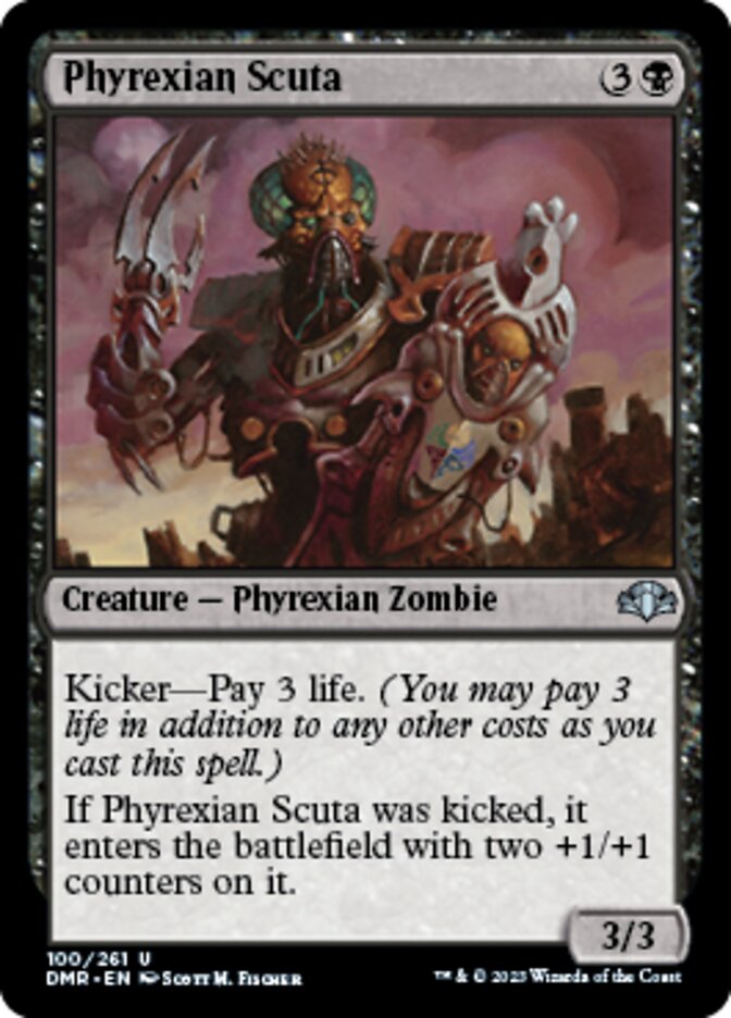 Phyrexian Scuta [Dominaria Remastered] | Rook's Games and More