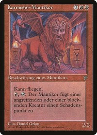 Crimson Manticore (German) - "Karmesin-Mantikor" [Renaissance] | Rook's Games and More