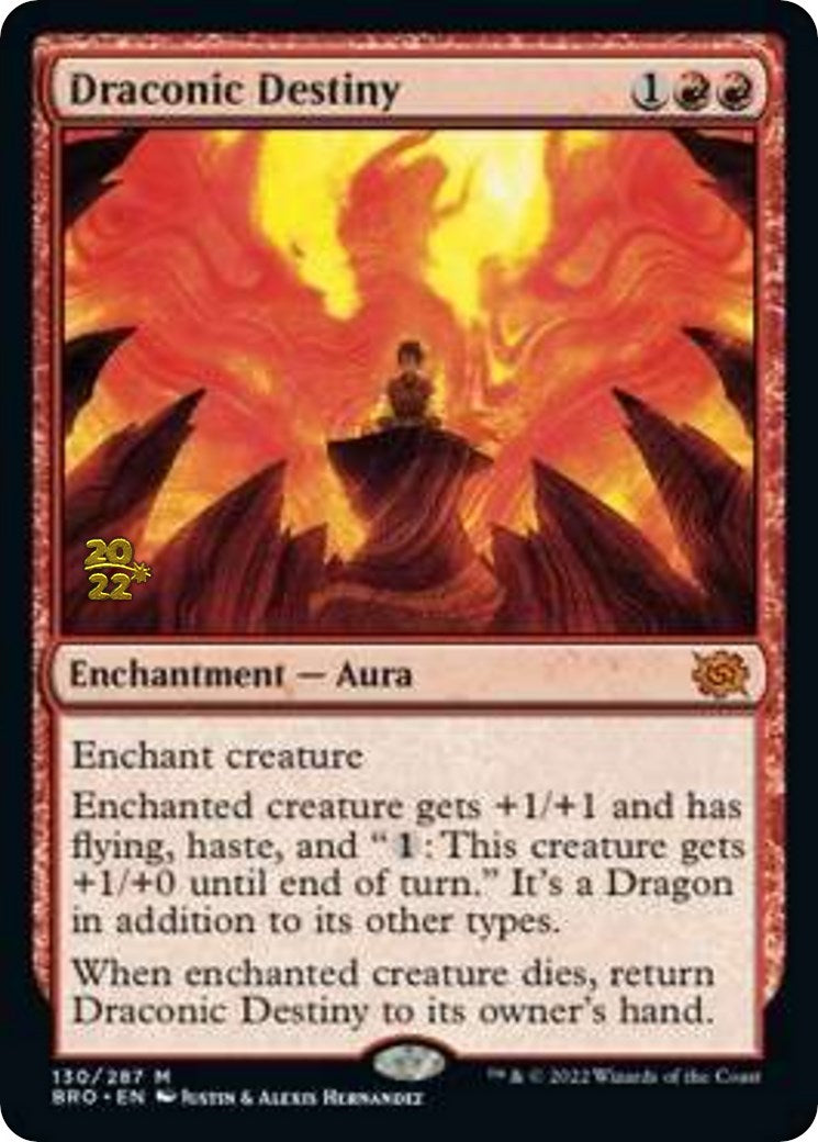 Draconic Destiny [The Brothers' War: Prerelease Promos] | Rook's Games and More