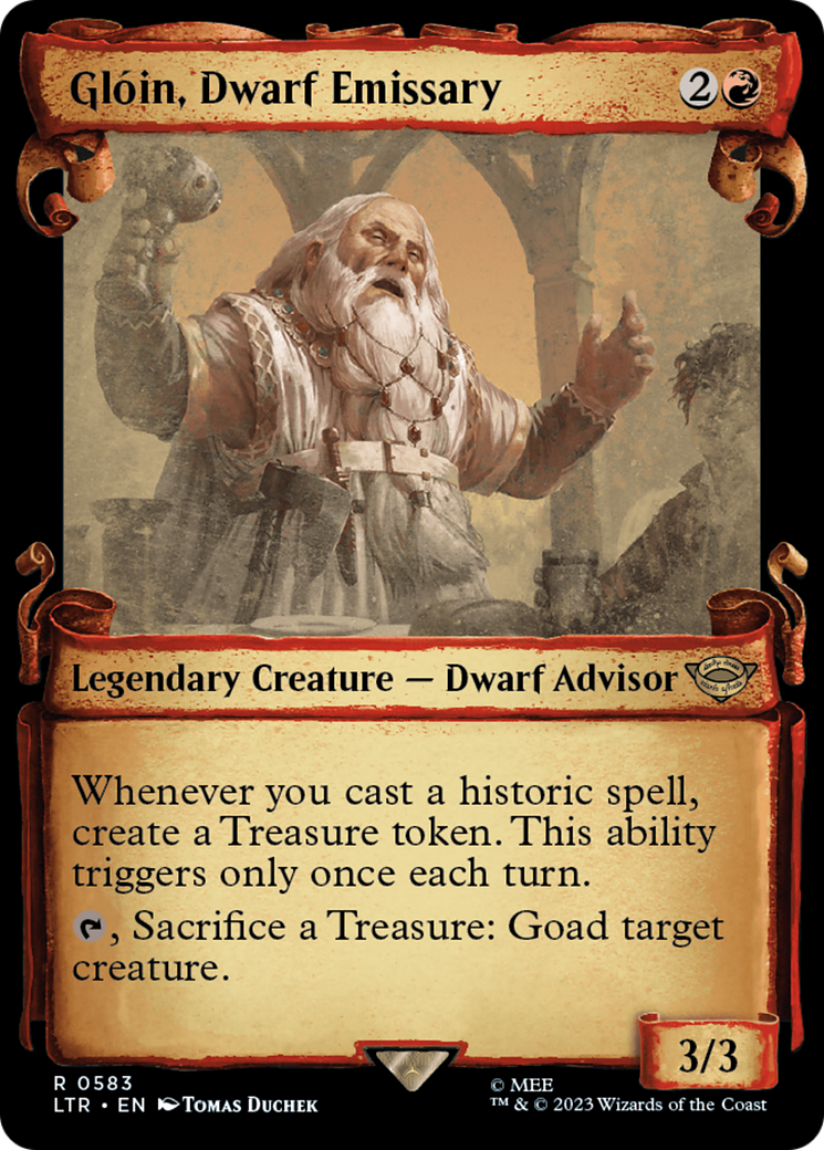 Gloin, Dwarf Emissary [The Lord of the Rings: Tales of Middle-Earth Showcase Scrolls] | Rook's Games and More