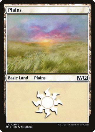 Plains (263) [Core Set 2019] | Rook's Games and More