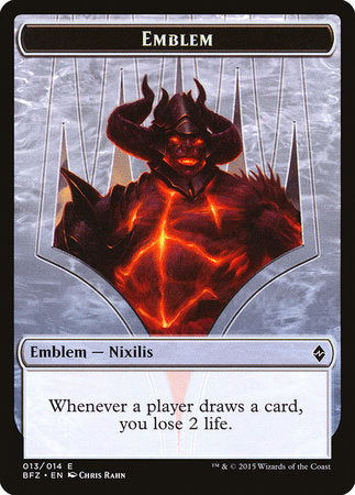 Emblem - Ob Nixilis Reignited [Battle for Zendikar Tokens] | Rook's Games and More