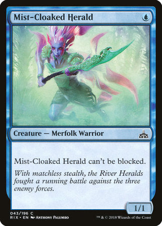 Mist-Cloaked Herald [Rivals of Ixalan] | Rook's Games and More