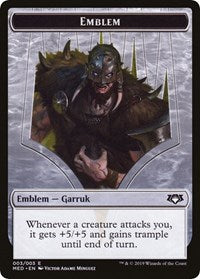 Emblem - Garruk, Apex Predator [Mythic Edition: War of the Spark] | Rook's Games and More