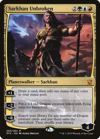 Sarkhan Unbroken [Dragons of Tarkir] | Rook's Games and More