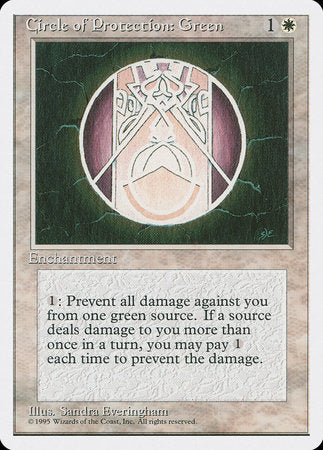 Circle of Protection: Green [Fourth Edition] | Rook's Games and More