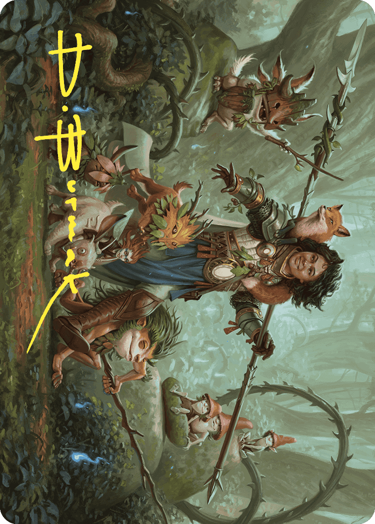 Ellivere of the Wild Court Art Card (Gold-Stamped Signature) [Wilds of Eldraine Art Series] | Rook's Games and More