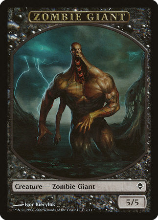 Zombie Giant Token [Zendikar Tokens] | Rook's Games and More