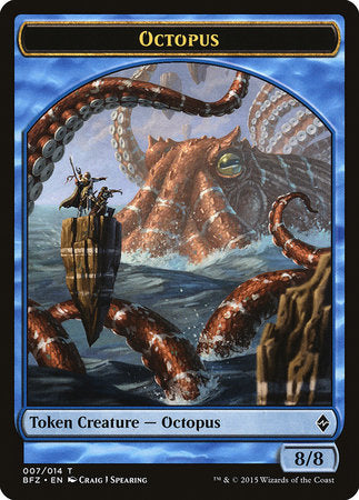 Octopus Token [Battle for Zendikar Tokens] | Rook's Games and More