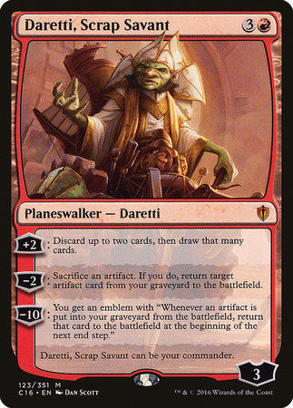 Daretti, Scrap Savant [Commander 2016] | Rook's Games and More