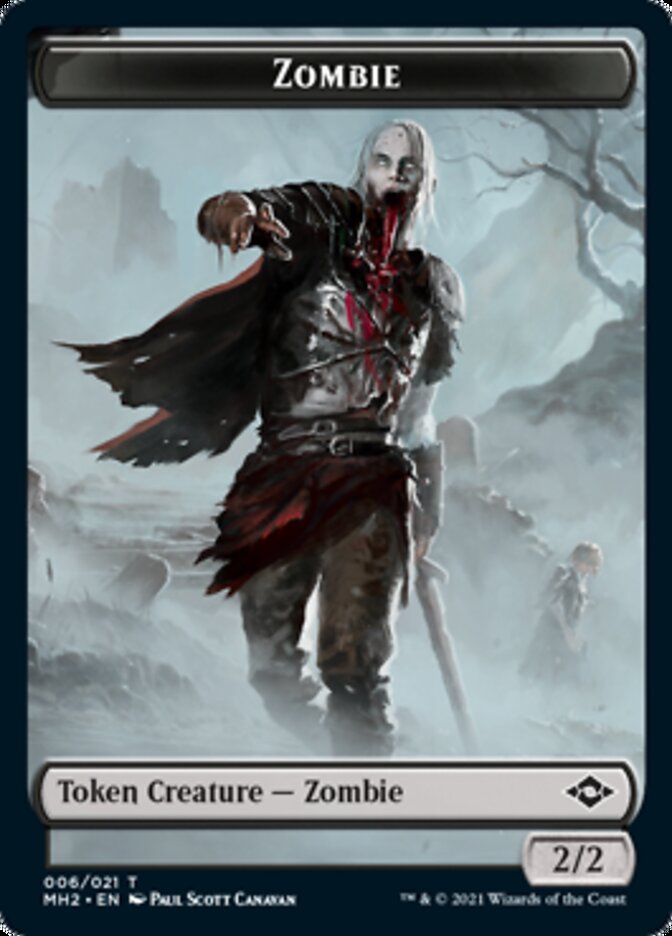 Zombie Token [Modern Horizons 2 Tokens] | Rook's Games and More