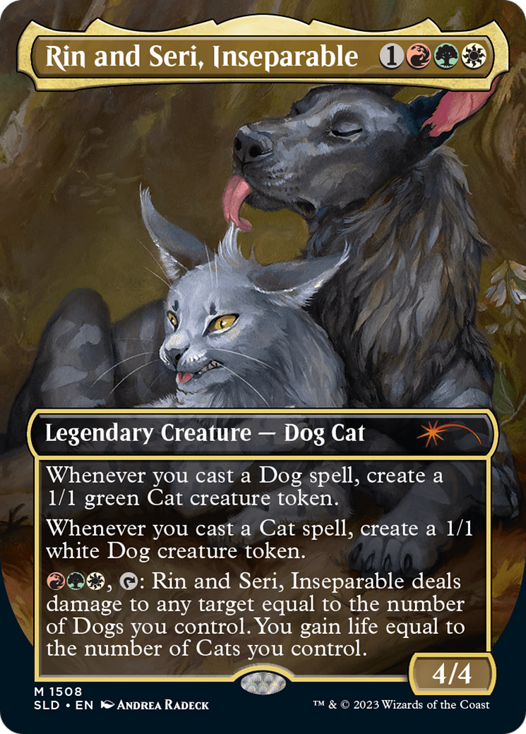 Rin and Seri, Inseparable (1508) // Rin and Seri, Inseparable [Secret Lair Commander Deck: Raining Cats and Dogs] | Rook's Games and More