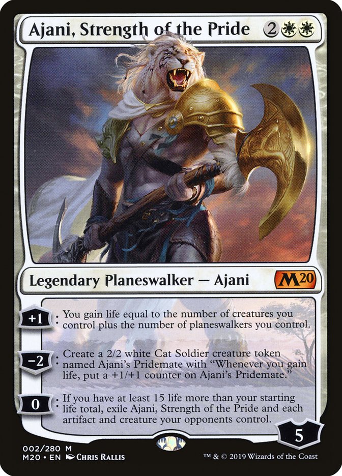 Ajani, Strength of the Pride [Core Set 2020] | Rook's Games and More