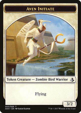 Aven Initiate Token [Amonkhet Tokens] | Rook's Games and More