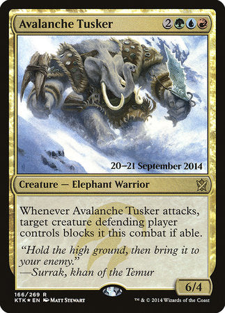 Avalanche Tusker [Khans of Tarkir Promos] | Rook's Games and More