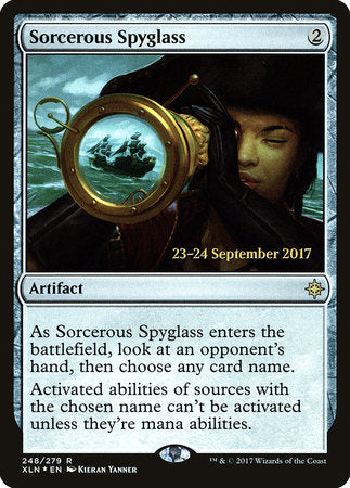 Sorcerous Spyglass [Ixalan Promos] | Rook's Games and More