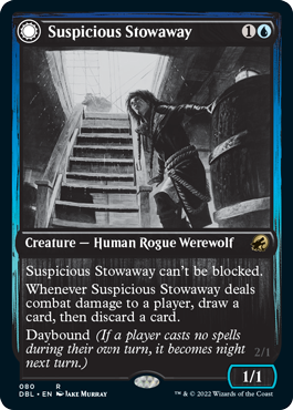 Suspicious Stowaway // Seafaring Werewolf [Innistrad: Double Feature] | Rook's Games and More