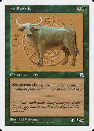 Zodiac Ox [Portal Three Kingdoms] | Rook's Games and More