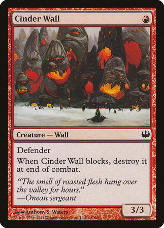 Cinder Wall [Duel Decks: Knights vs. Dragons] | Rook's Games and More