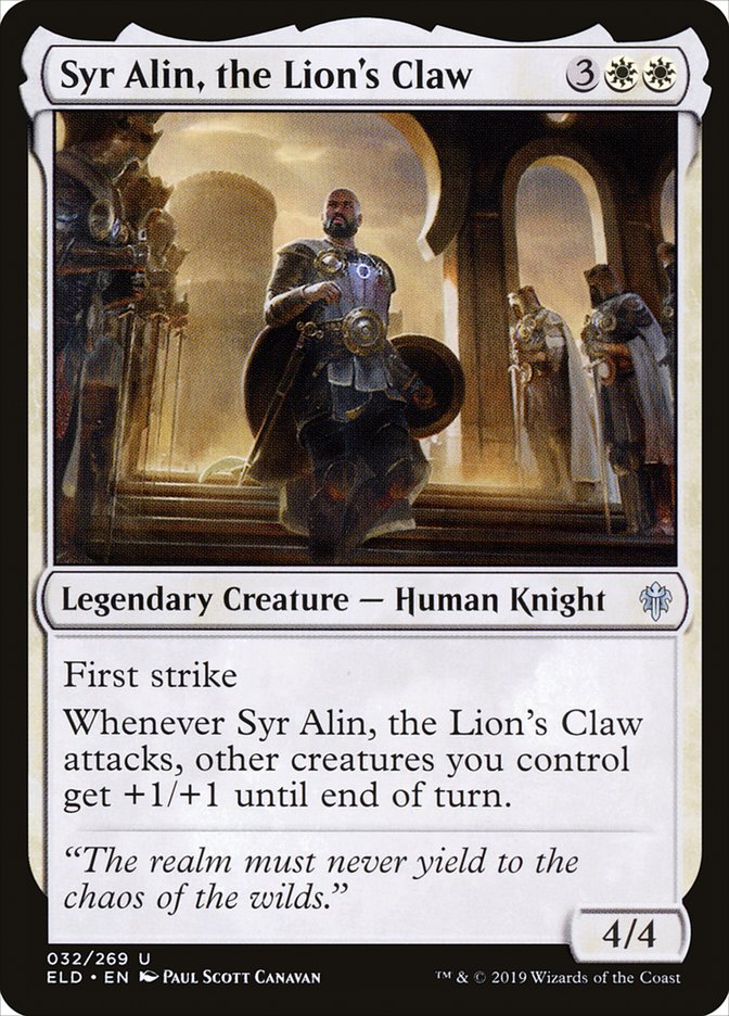Syr Alin, the Lion's Claw [Throne of Eldraine] | Rook's Games and More
