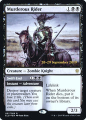 Murderous Rider // Swift End  [Throne of Eldraine Prerelease Promos]