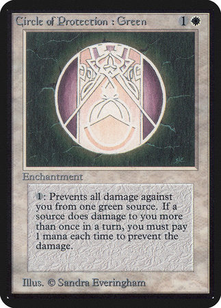 Circle of Protection: Green [Limited Edition Alpha] | Rook's Games and More
