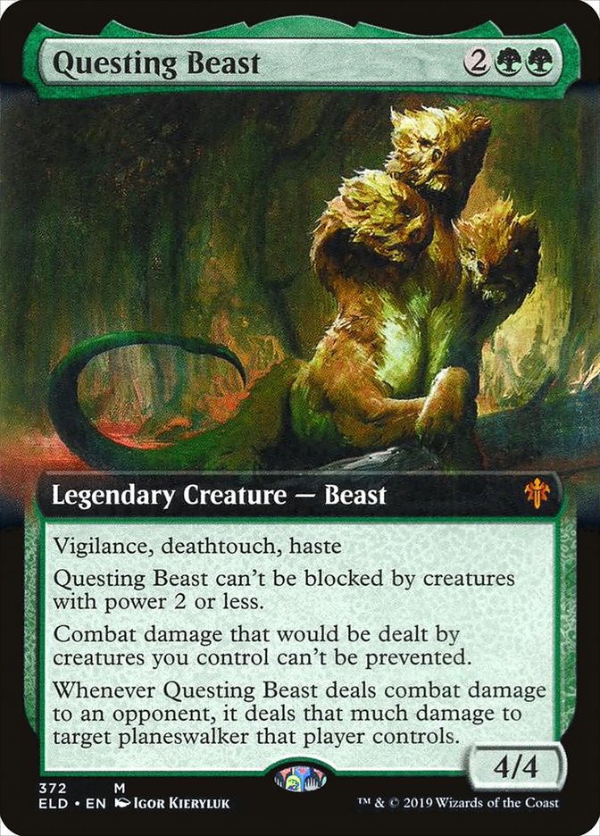 Questing Beast (Extended Art) [Throne of Eldraine] | Rook's Games and More