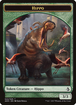 Hippo Token [Amonkhet Tokens] | Rook's Games and More