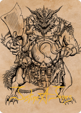 Thrakkus the Butcher Art Card (Gold-Stamped Signature) [Commander Legends: Battle for Baldur's Gate Art Series] | Rook's Games and More