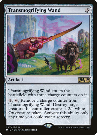 Transmogrifying Wand [Core Set 2019] | Rook's Games and More