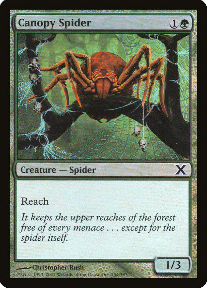 Canopy Spider (Premium Foil) [Tenth Edition] | Rook's Games and More