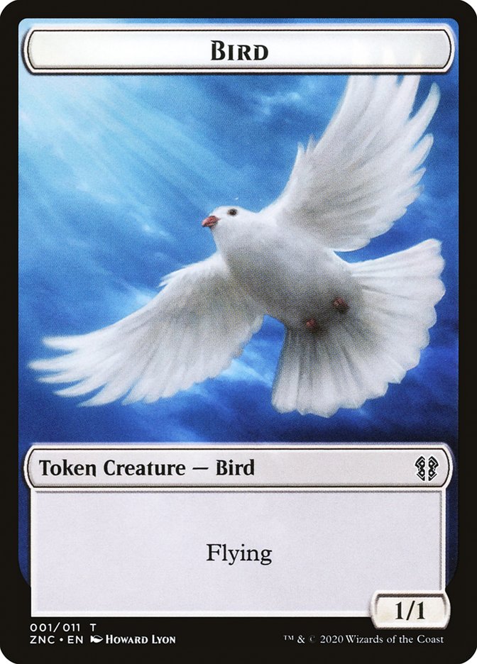 Bird // Kor Ally Double-sided Token [Zendikar Rising Commander Tokens] | Rook's Games and More