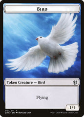 Bird // Kor Ally Double-sided Token [Zendikar Rising Commander Tokens] | Rook's Games and More